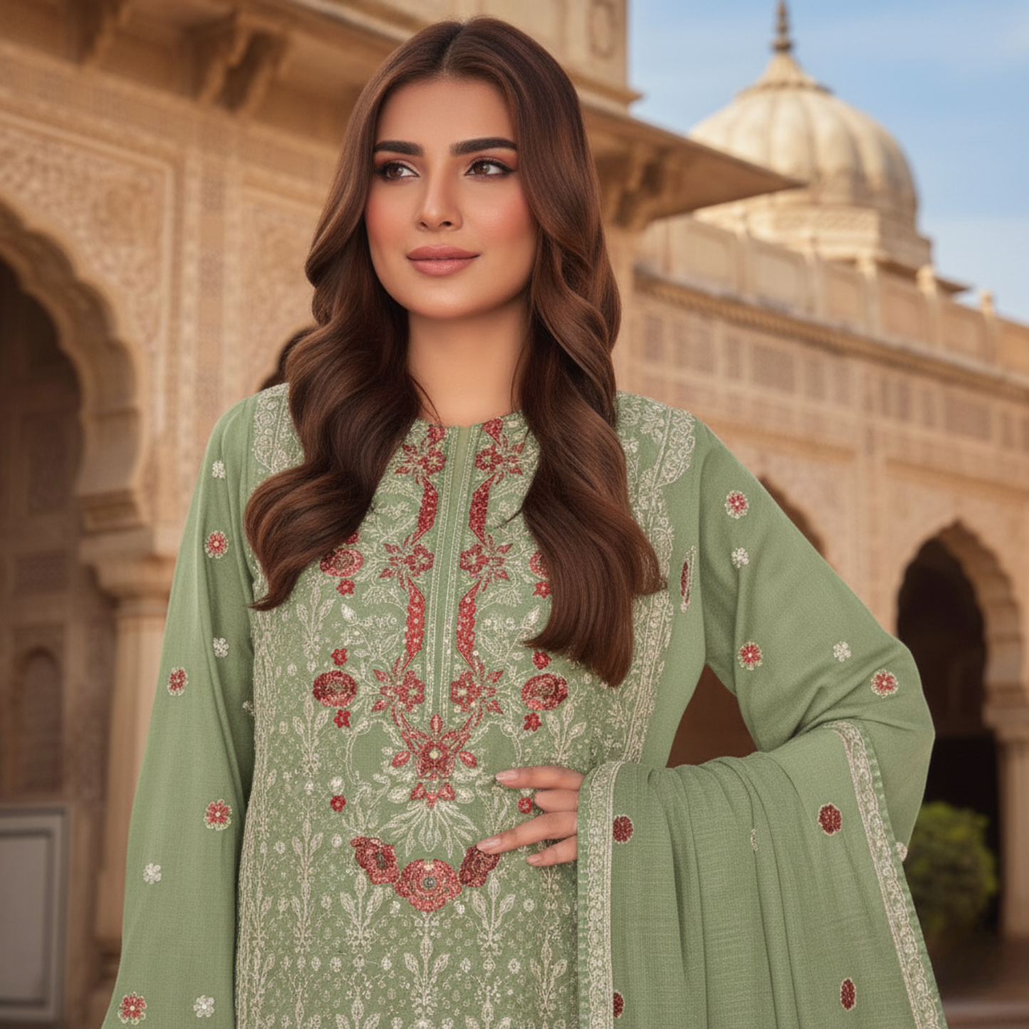 Dhanak Collection (Green) BH-715