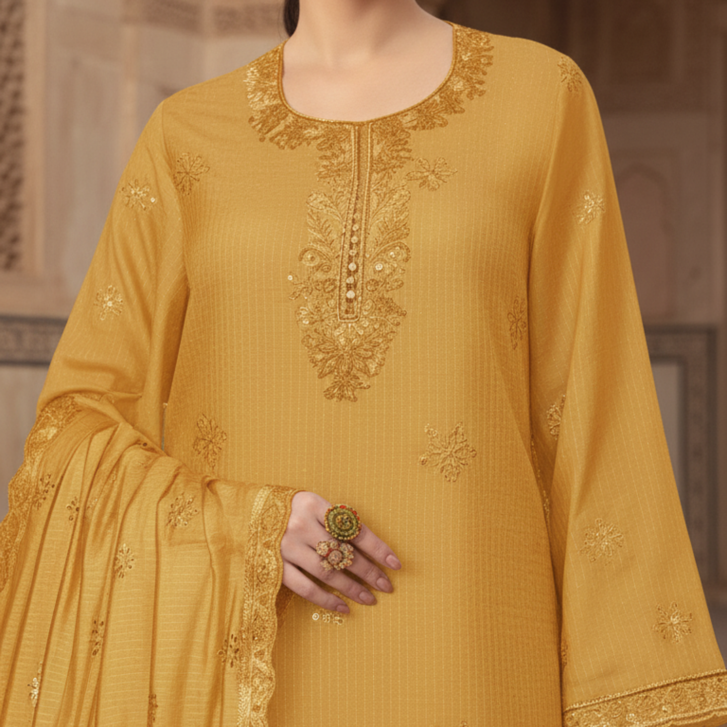 Dhanak Collection ST-713 (Yellow)