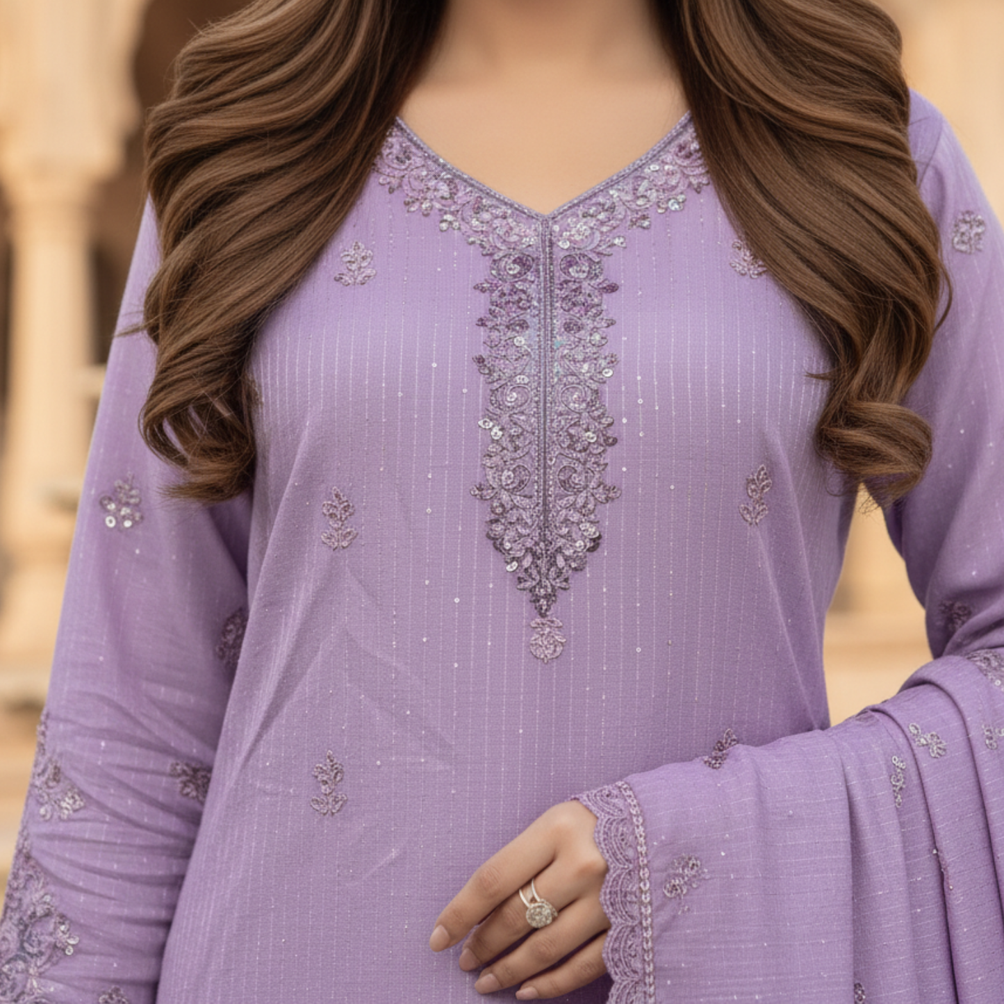 Dhanak Collection ST-708 (Purple)
