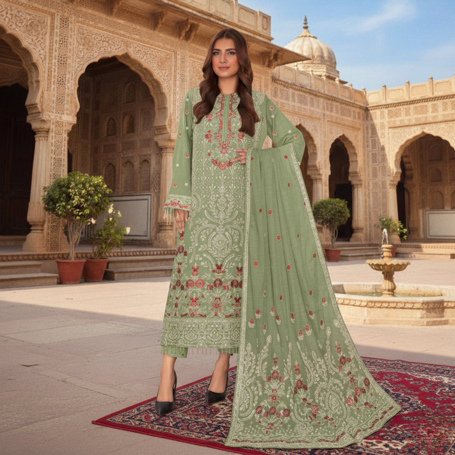 Dhanak Collection (Green) BH-715