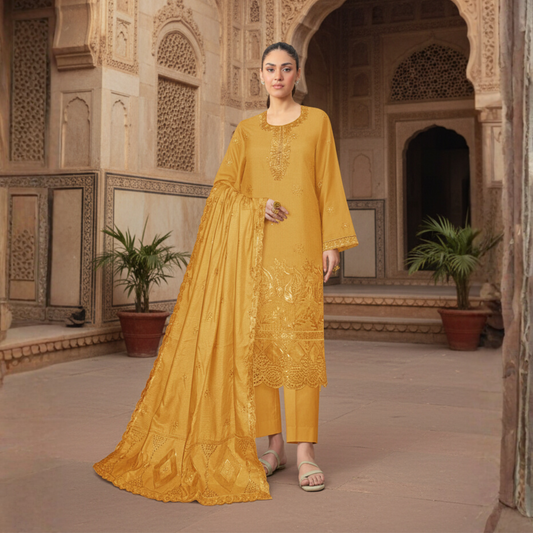 Dhanak Collection ST-713 (Yellow)