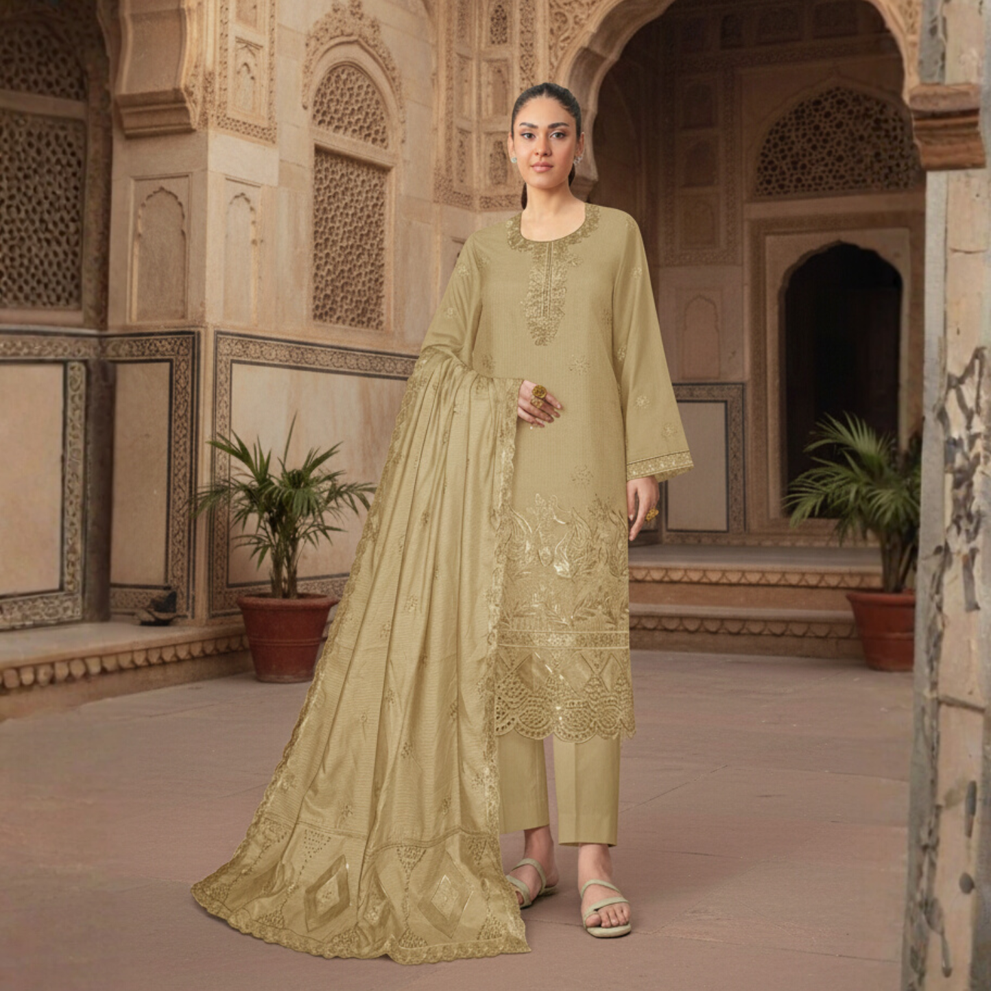 Dhanak Collection ST-713 (Gold)